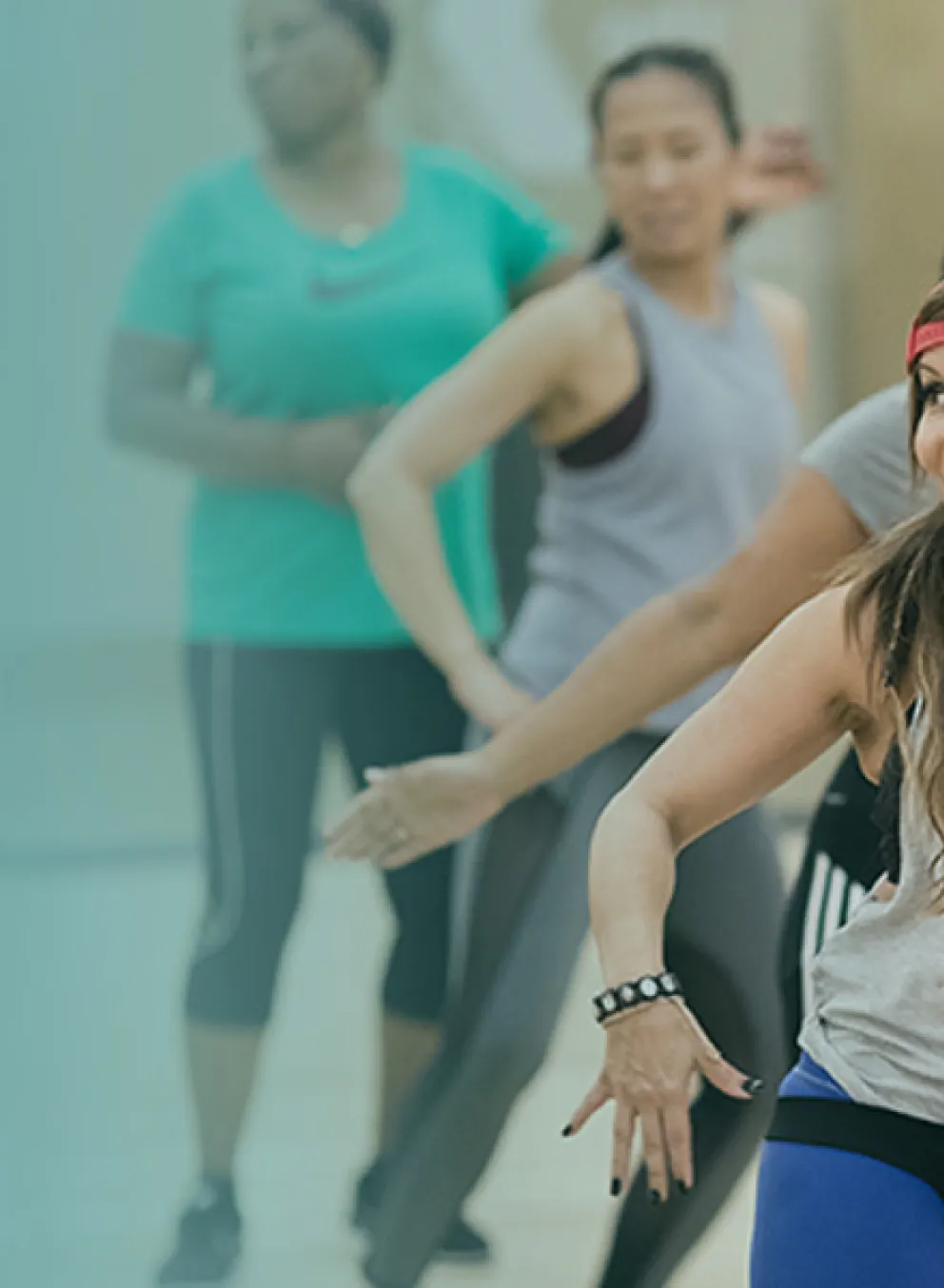 Group exercise class at the Y.